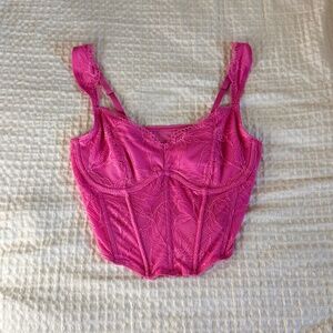 Gilly Hicks Pink Corset Size S